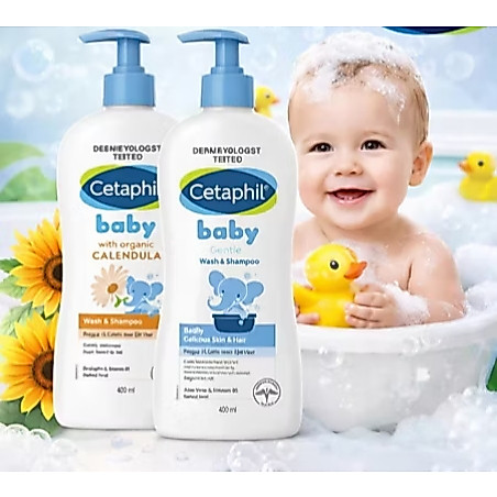 Cetaphil Baby Gentle Wash&Shampoo & Cetaphil Baby WithOrganicCalendula