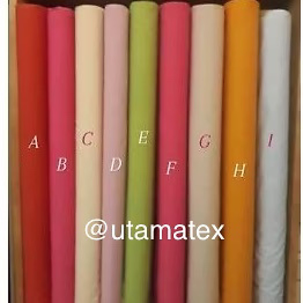 Katun Poplin/ Bahan Katun Polos/ Katun Jepang/ Tokai