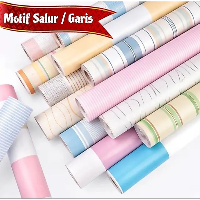WALLPAPER MOTIF GARIS | WALLPAPER STICKER SALUR | WALLPAPER PEKANBARU