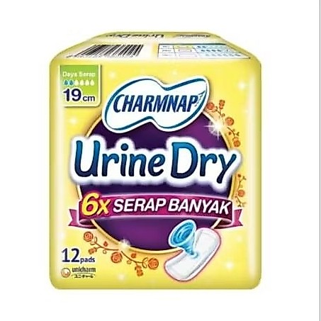 Charmnap Urine Dry 19cm Pembalut Urine 12pads