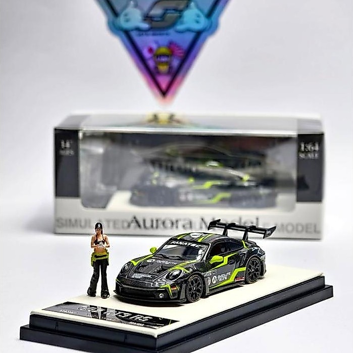 Promo Time Micro X Aurora Model Porsche 911 Gt3 Rs 992 Full Carbon Fanatec Gt World Challenge Asia