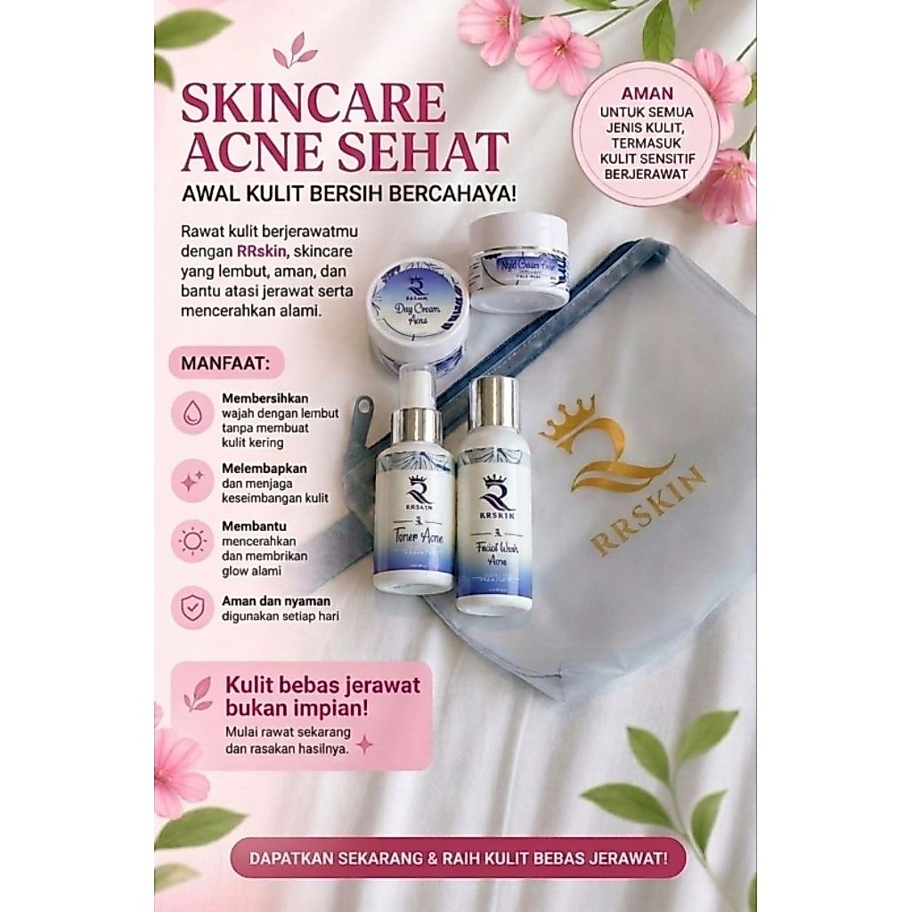 RR skin Paket ACNE skincare ORI 100%