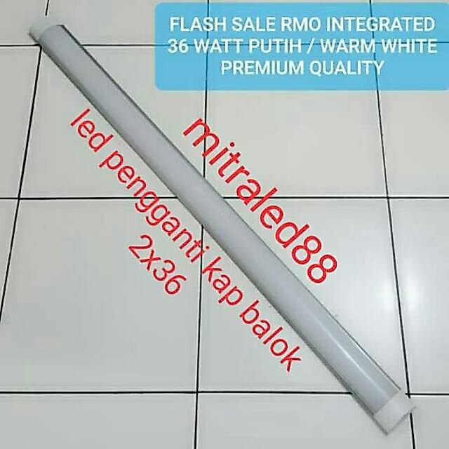 Lampu neon led RMO 40w/40watt TL LED outbow tempel Flat super terang