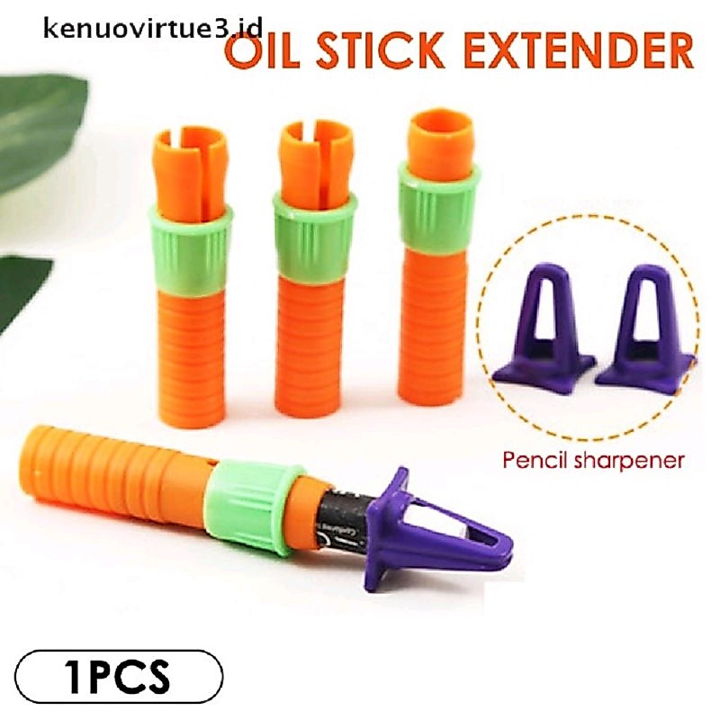 Rautan Crayon & Holder Crayon + Gagang Crayon / Crayon Extender – Alat Tulis Sekolah (CN)