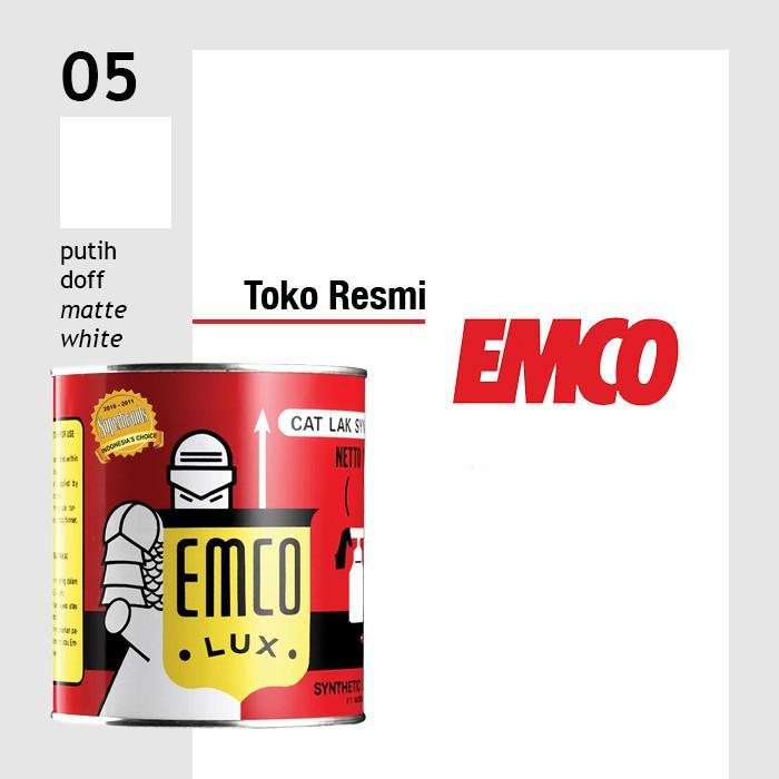 Cat Kayu & Besi Emco Lux 1kg - Putih Doff