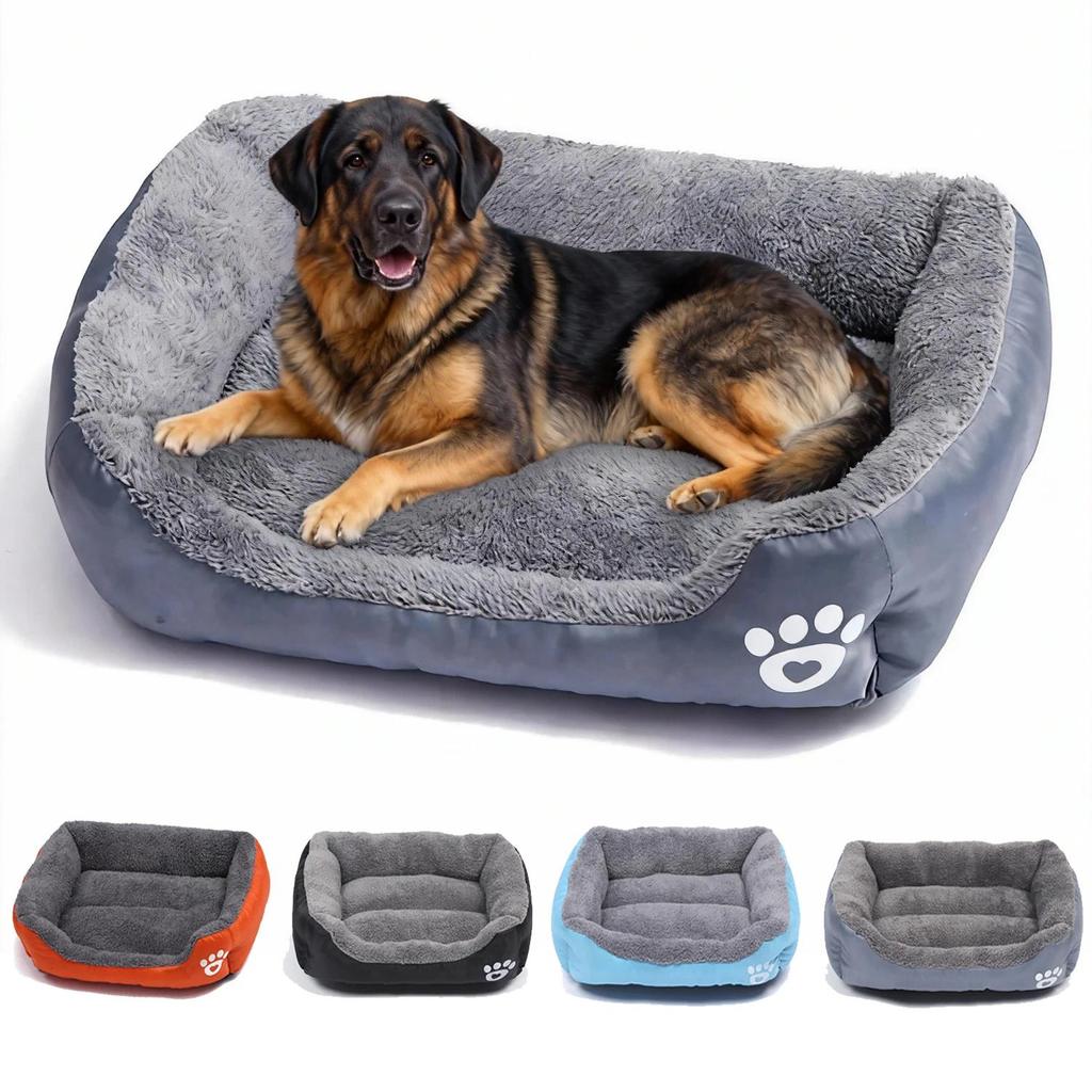 Soft Square Large Dog Sofa Elastic Dog House Cushion Winter m Meum Dog Bed Washable Cat Kennel House