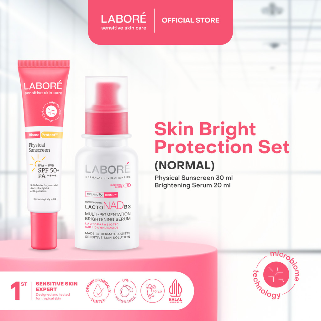 [SYIFA HADJU BASIC SKINCARE BUNDLE] LABORE Brightening Set- Brightening Skincare Labore, Skin Nutrit