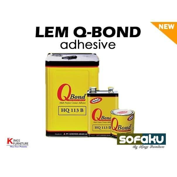 Lem Q-Bond Adhesive Serbaguna Lem Sofa, HPL, Lem Busa, Lem Kayu - KALENG