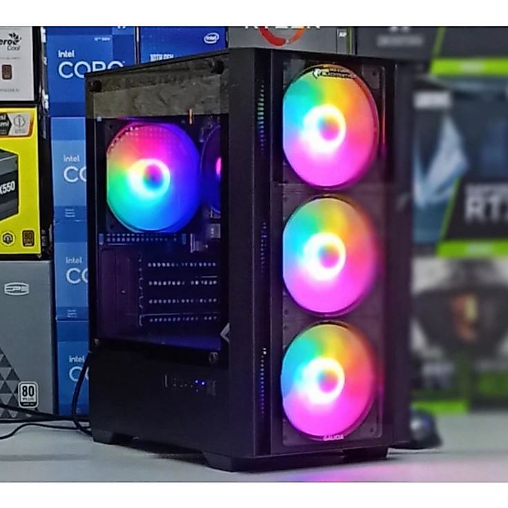 PC RAKITAN INTEL CORE I3 10105F RAM 16 GB GAMING EDITING FULLSET SIAP PAKAI