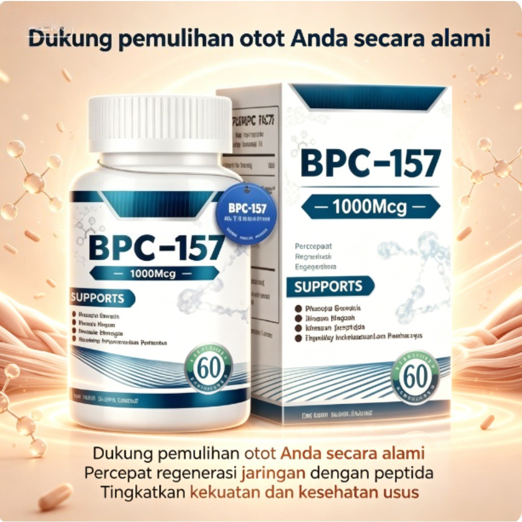 Kapsul Vegetarian BPC157 - Pemulihan & Pembentukan Otot, Suplemen Peptida Regeneratif CO470