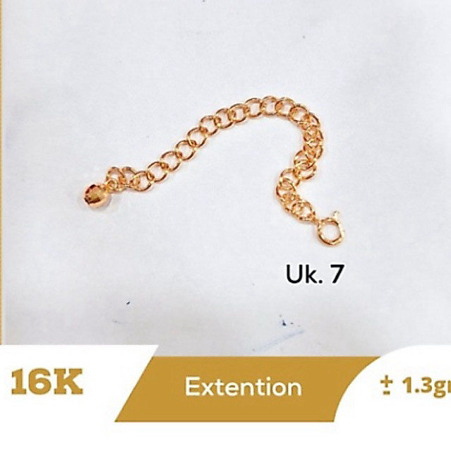 extension gelang dan kalung emas asli kadar 875