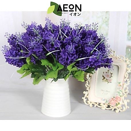 AEON - Bouquet bunga P82 HYACI Eceng Gondok Artifisial Dekorasi