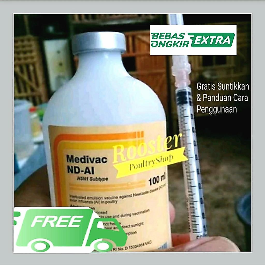 Vaksin Ayam ND AI Pencegahan Tetelo dan flu Burung 100 ml