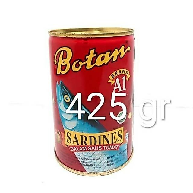 Botan sarden 425gr ikan sarden