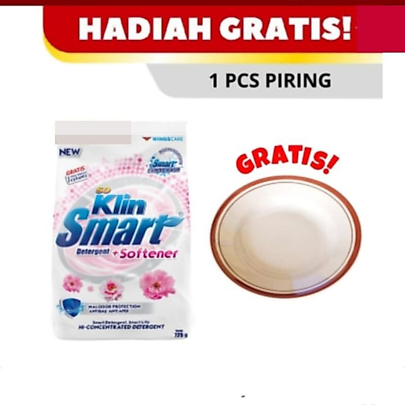 Soklin Smart 725gr + Gratis piring keramik