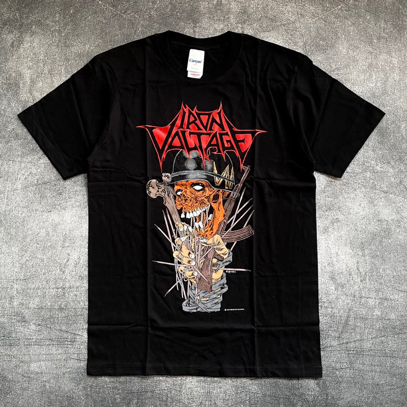 Tshirt IRON VOLTAGE - DEVASTATION TOUR 2023 by Maternal Disaster Baju Kaos Unisex