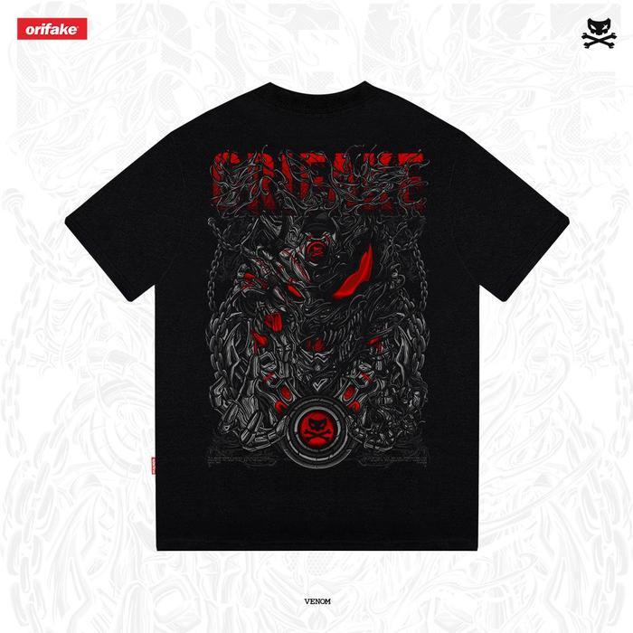Orifake T-Shirt Venom 210gsm Premium 100% Cotton Combed 20S Unisex Hangtag Label Premium Nyaman Dipa