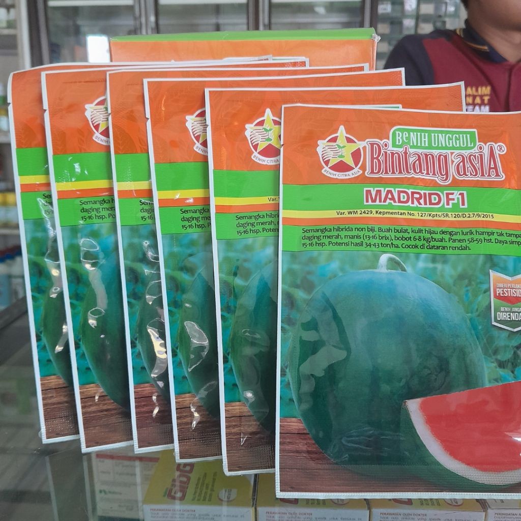 Benih Semangka Madrid F1 Non-Biji 20 Gram