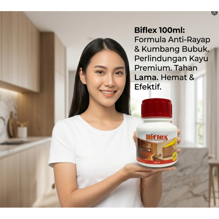 Biflex Obat Kayu Termitisida Anti Rayap Kumbang Bubuk 100 ML Ampuh Cair Perlindungan Furniture Bangu