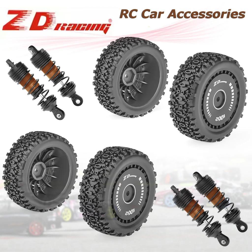 ZD Racing RC Car Front Rear 72mm Tires Rubber Tires Shock absorber Damper For 1/12 ZD Racing BX12 RC