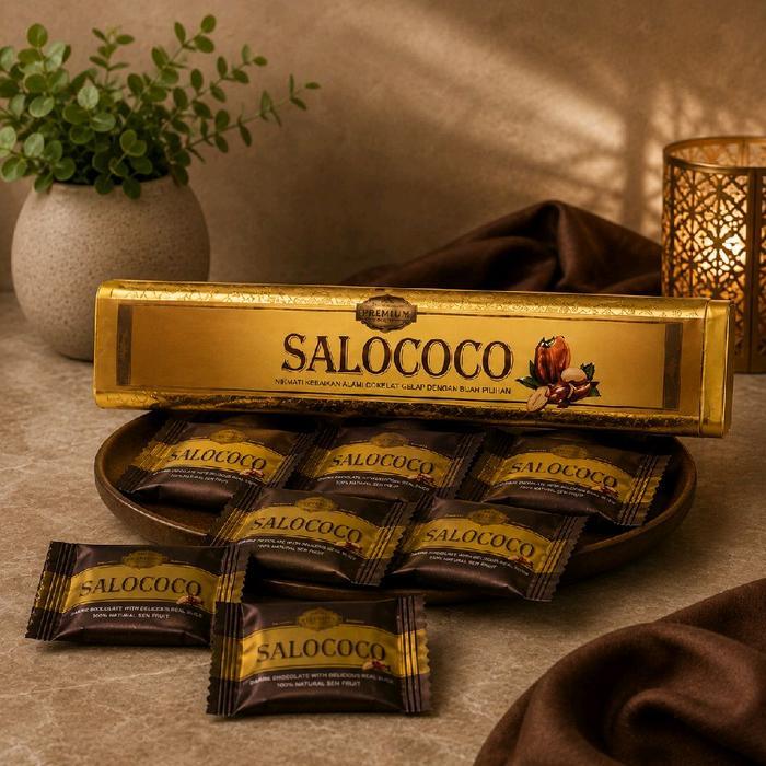 PROMO  Saloco Permen Cokelat Original Isi 12 Pcs Permen Coklat