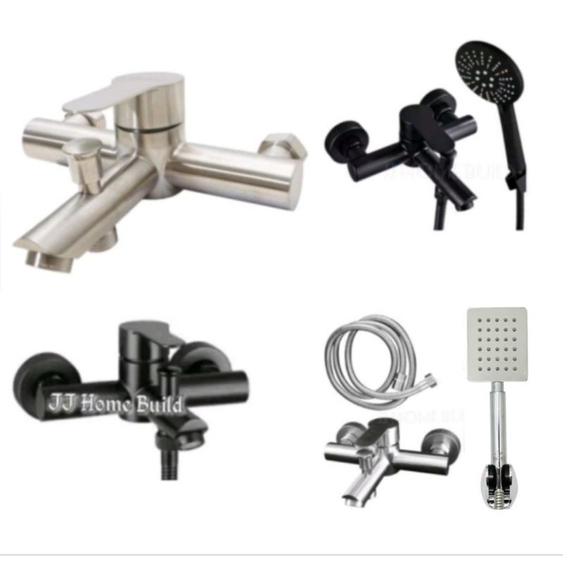 Kran Bathup Stainless SUS 304 / Kran Mixer Panas Dingin / Kran Shower