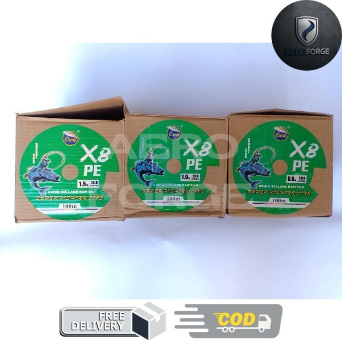 Senar Pe Orca X8 Multicolor 100m - PE 1.2