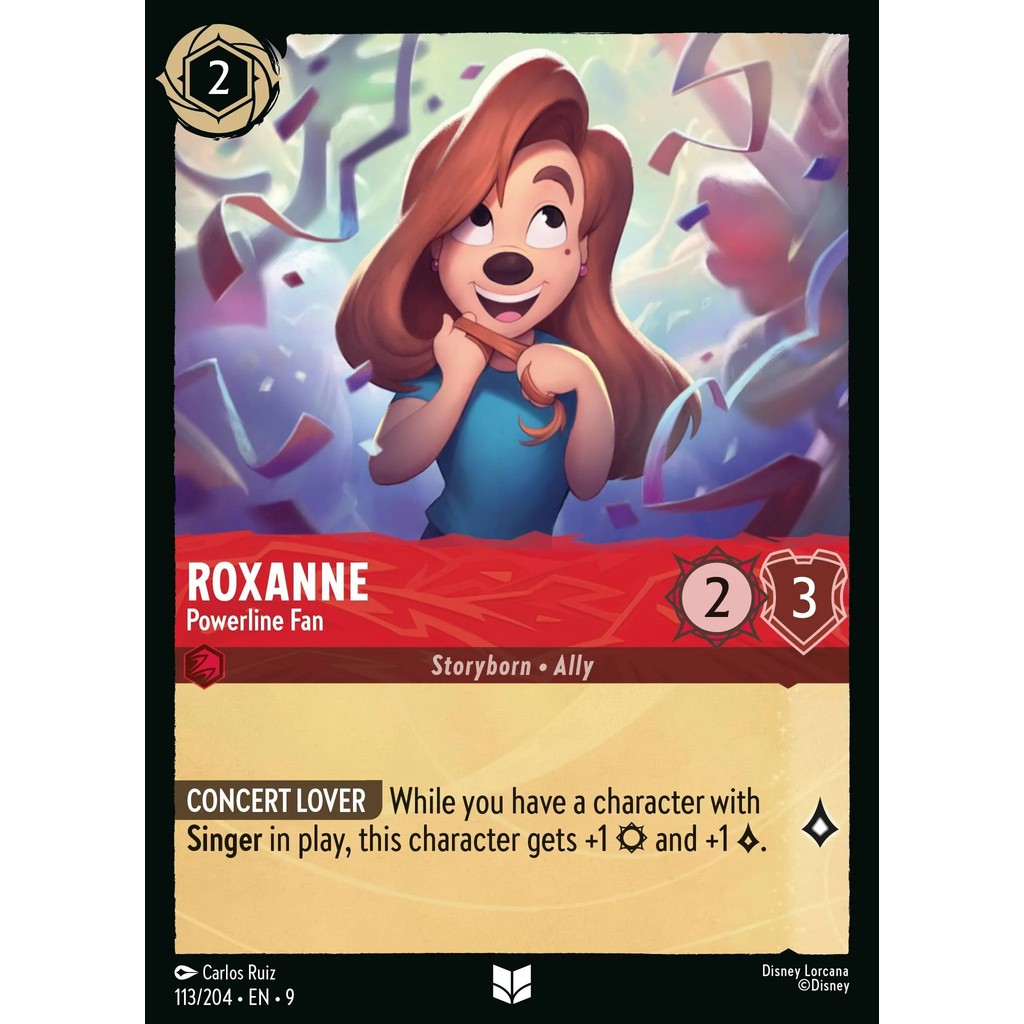 Roxanne - Powerline Fan 009 113 Uncommon Disney Lorcana