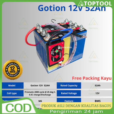 CALB UPS 12V Baterai Lifepo4 3.7v 12AH/25AH/50AH Baru Elektrik Baterai Lithium LIFEPO4 3.2V 50Ah DIS