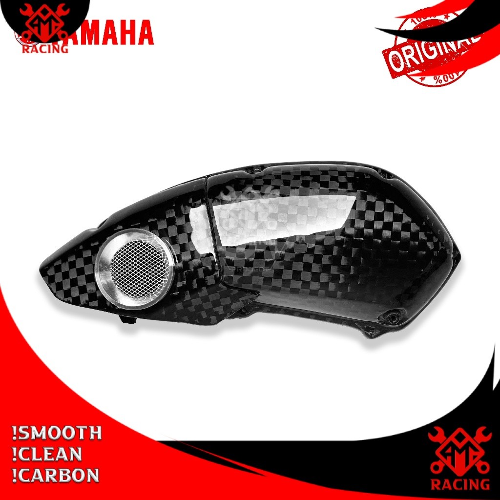CARBON KEVLAR - COVER FILTER UDARA AEROX OLD ORIGINAL CUSTOM VELOSCOPE CARBON KEVLAR
