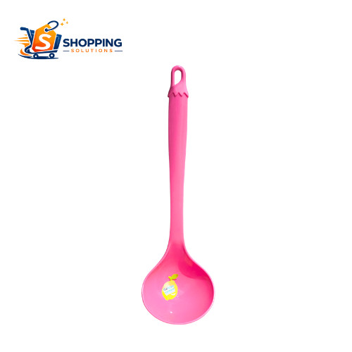 Sendok Sayur Plastik Kecil Pink Golden Lemon SS-148