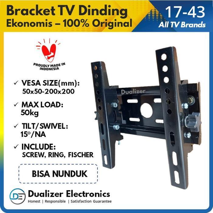 Braket Bracket TV LED 28 32 40 42 43 Inch LG Samsung Xiaomi Mi TV - LG 14-43"