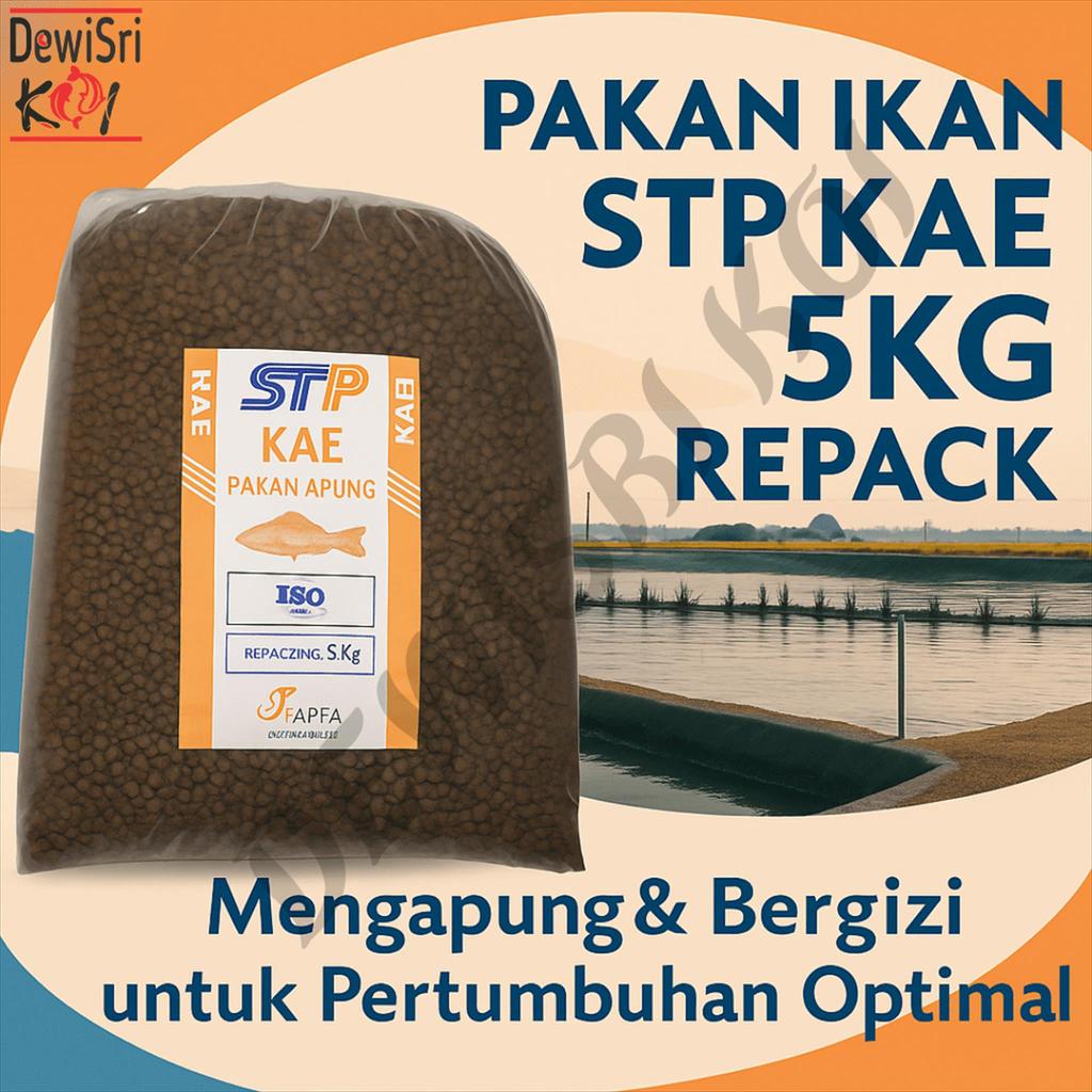 STP KAE Size M Repack 5kg – Pakan Apung Ikan Koi Lele Nila