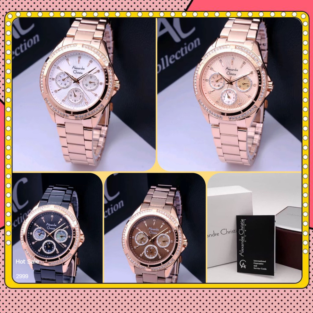 JAM TANGAN WANITA ALEXANDRE CHRISTIE AC 2644 BF / AC2644 / 2644 ORIGINAL GARANSI RESMI 1 TAHUN