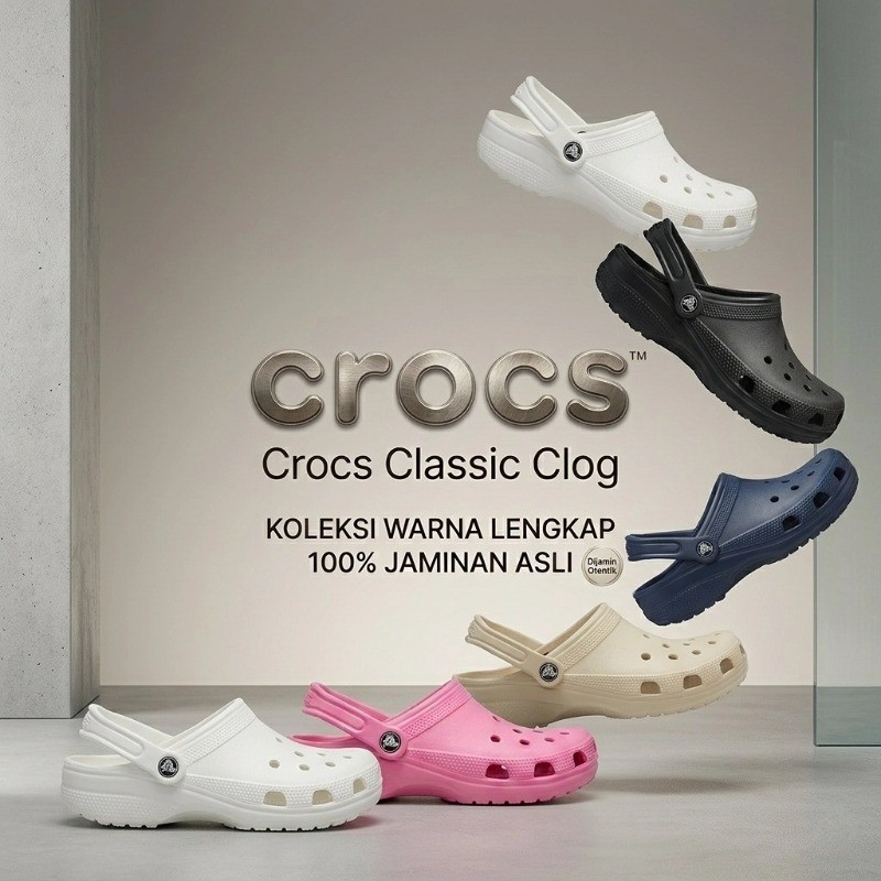 TERBARU [COD] 100% ORIGINAL CROCS UNISEX CLASSIC CLOG / Sandal Crocs Classic Clog / Sandal crocs
