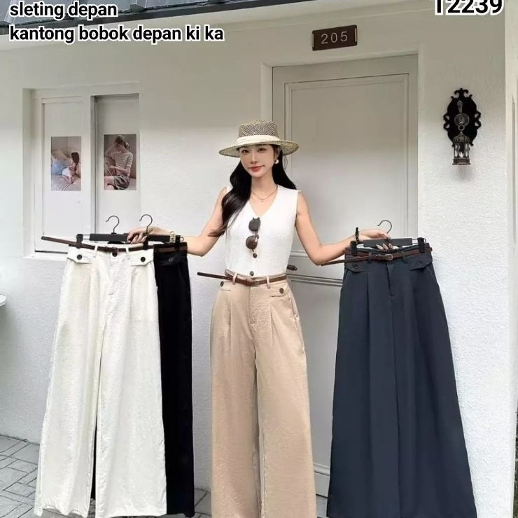 T2239 Celana Kulot panjang