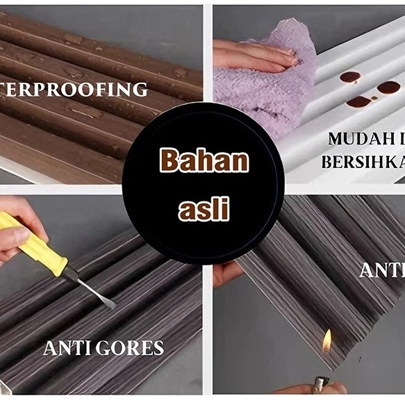 WPC Wall Panel dinding PremiumPanjang 3M Motif Kayu Wallpanel PVC dinding