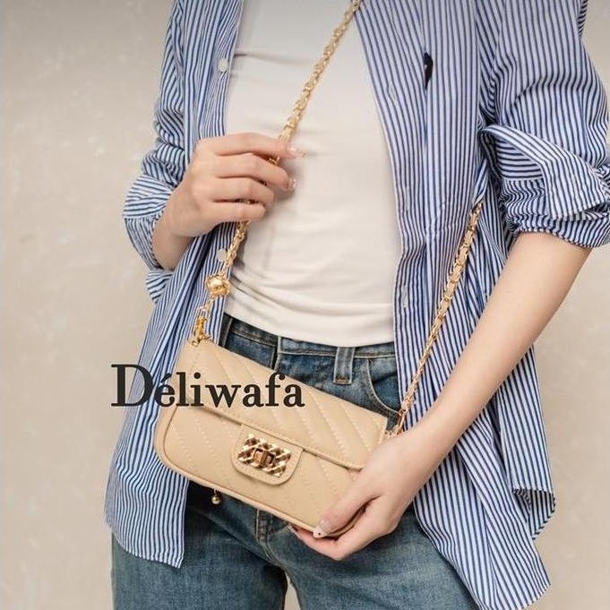 Jefamsshoptiga3 - Deliwafa - Tas Fashion Slingbag Premium Wanita Selempang Ruri