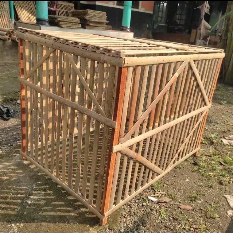 Kandang Ayam Umbaran Tanpa Alas 70x70x70 Cm Kandang Ayam Bambu Umbaran