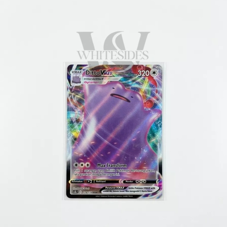 Ditto VMax - SC3A 2021 Pedang & Perisai Koleksi Set A Berkilau Pokemon Charizard Snorlax Psyduck Ven