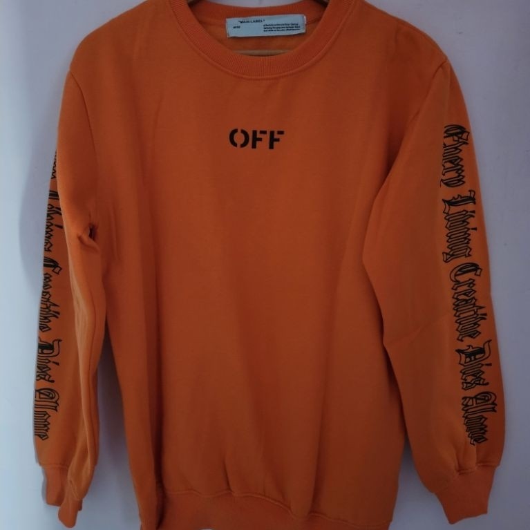 CREWNECK OFF WHITE ORANGE SECOND