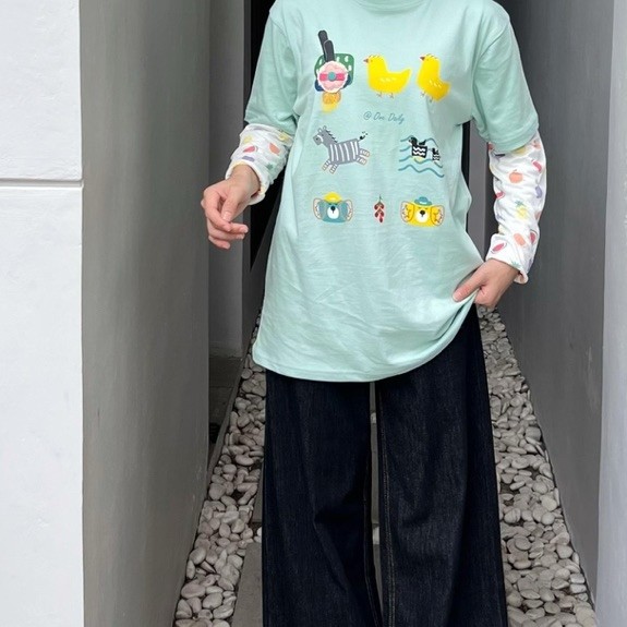 Haza Blouse Athayaa Daily / Atasan kaos wanita / atasan athayaa / atasan kaos