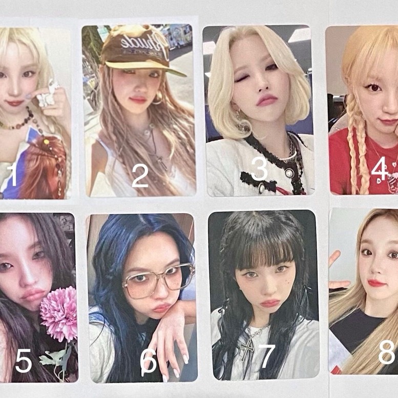 official photocard pc i-dle (g)i-dle gidle miyeon minnie soyeon yuqi shuhua pob withmuu