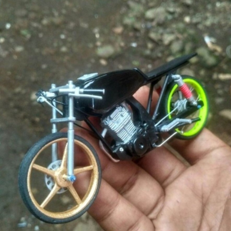 miniatur motor herex Mega pro full set dengan dinamo