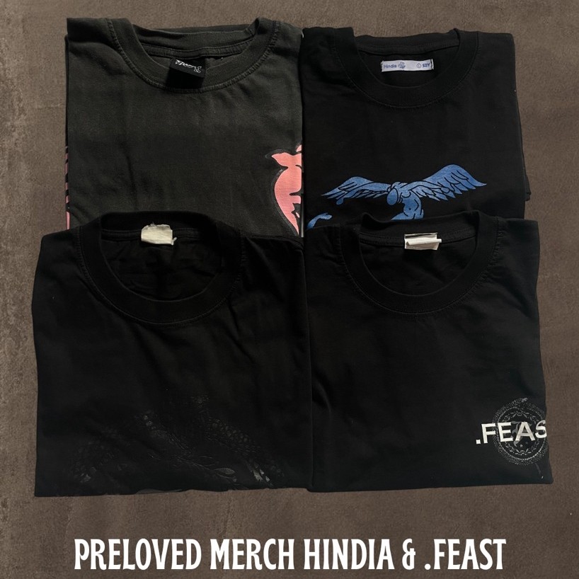 preloved merch hindia & .feast