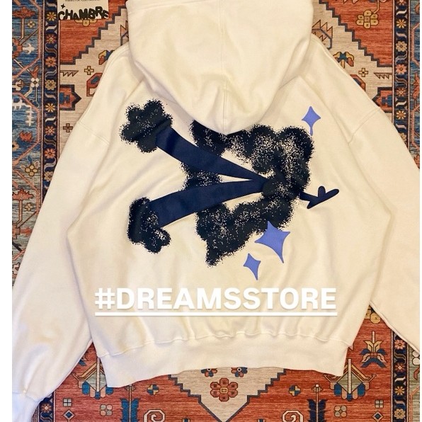 Chmb Hoodie Boxy Shooting Love White ( M )