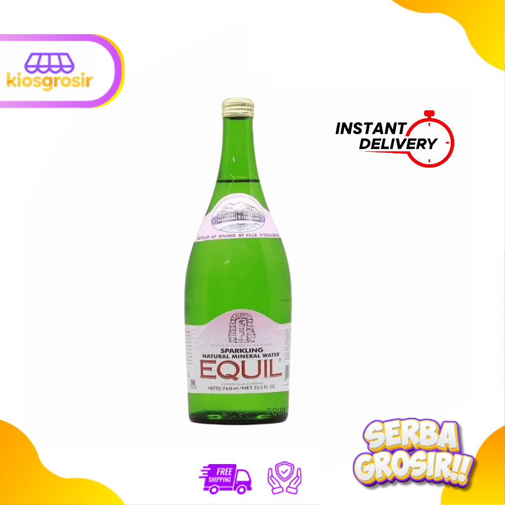 KIOSGROSIR Equil Sparkling Mineral Water 760 ml Air Soda