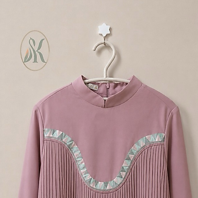 [Preloved] Shafira Plisket pink tunic