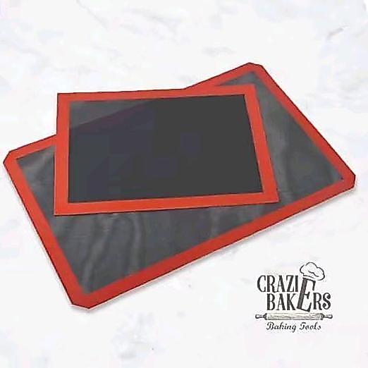 HARGA DISC - Non-Stick Baking Perforated Silicone Mat Non Stick Eclair Silicone Mat - Silpad - Doubl
