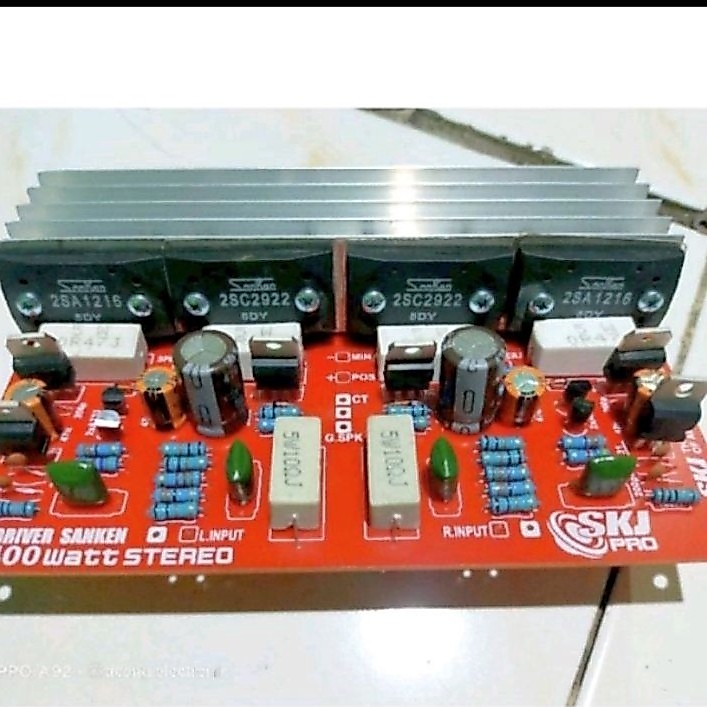 Esr - kit power 400wat stereo plus final sanken/thosibah
